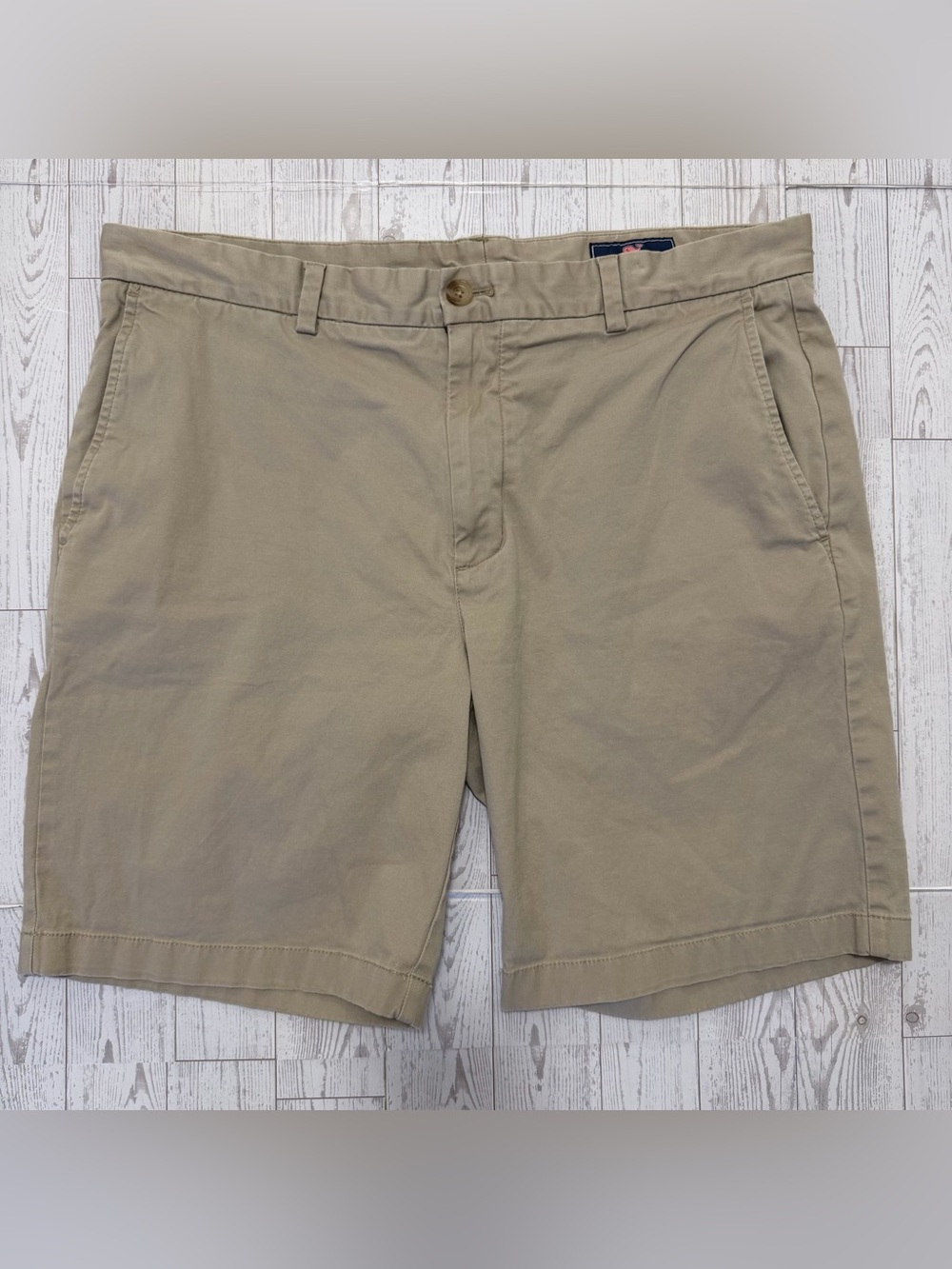 Vineyard Vines, Breaker Chino Shorts, Cotton Blend, Khaki, Utility | Mens 36